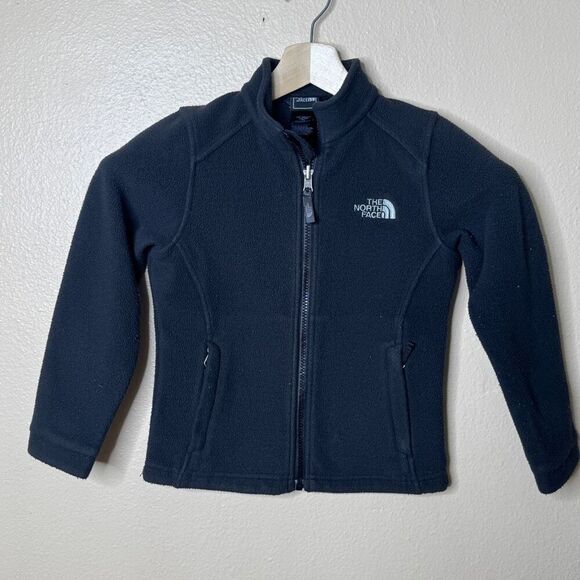 The North Face Jacket Girls XS Black Full Zip Fleece Outdoors - Picture 1 of 8